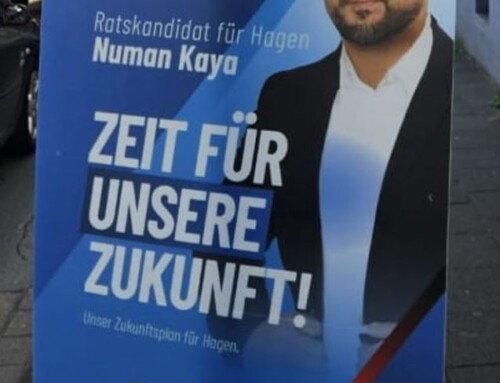 Plakatfälschungen im Stadtgebiet Hagen zur Kommunalwahl 2025